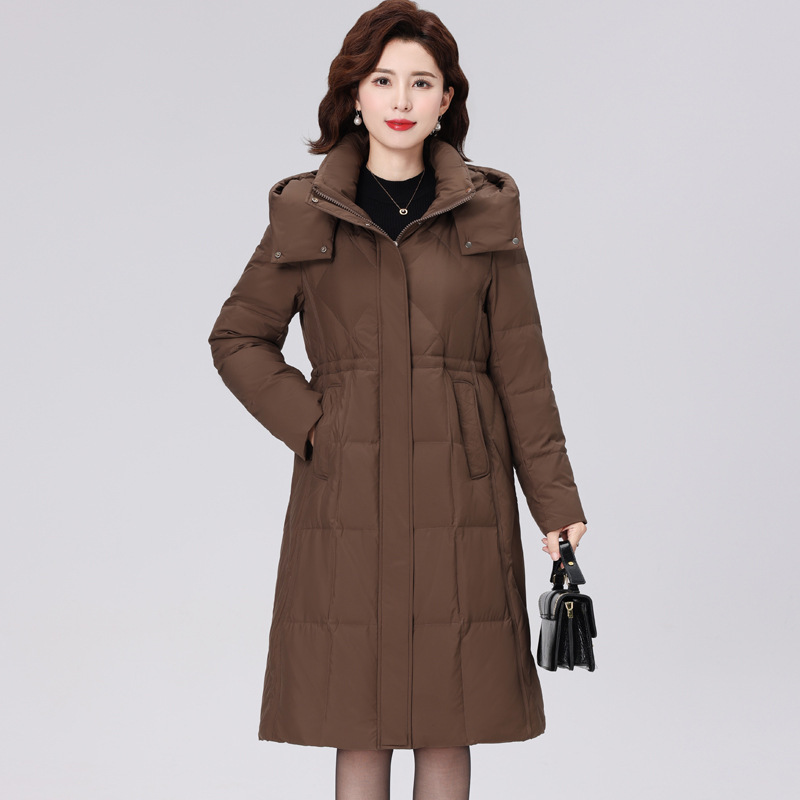 Middle-aged and elderly down jacket women 2025 new winter long plus size casual hooded thick mother warm coat Middle-aged and elderly down jacket women 2025 new winter long plus size casual hooded thick mother warm coat