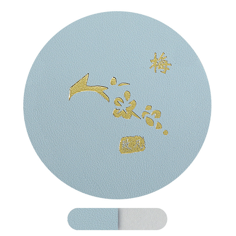 Alfombrilla de mesa de aislamiento térmico de cuero ZF, posavasos simples antideslizantes, aceite impermeable, pu, mesa de comedor de hotel ovalada, alfombra de mesa de cuero para el hogar