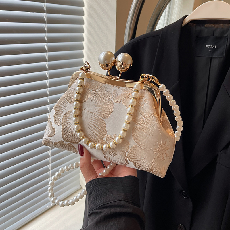 Nuova borsa da sera versatile in perle, stile cinese, con tracolla, ricamata, da donna, retrò, cheongsam_voghion.com