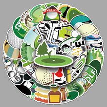 50张高尔夫运动卡通行李箱贴纸潮流涂鸦笔记本电脑汽车外贸装饰