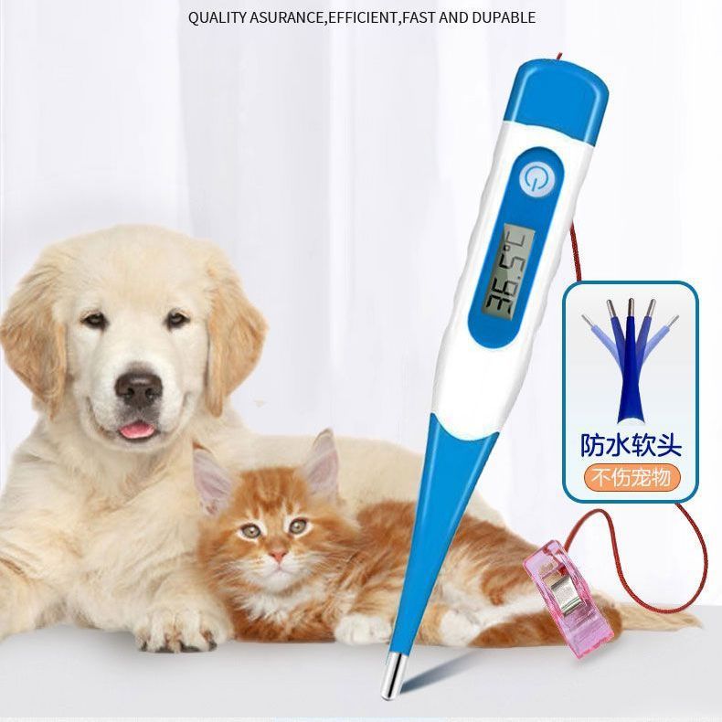 Pet-Specific Thermometer, Veterinary Thermometer, Pig, Cattle and Sheep Digital Thermometer, Animal Anal Thermometer for Temperature Measurement