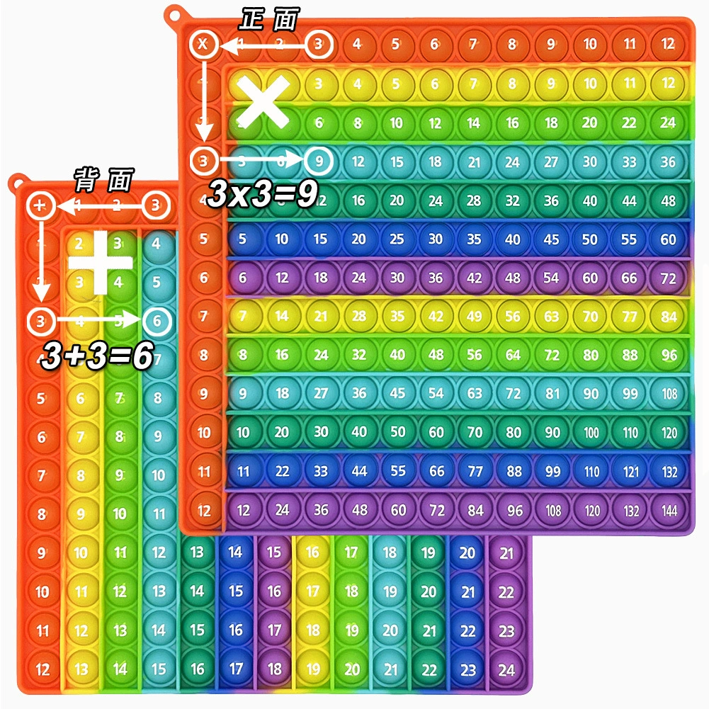 [Умножение Pop数学乘法加法泡泡按压益智科教玩具灭鼠先锋]