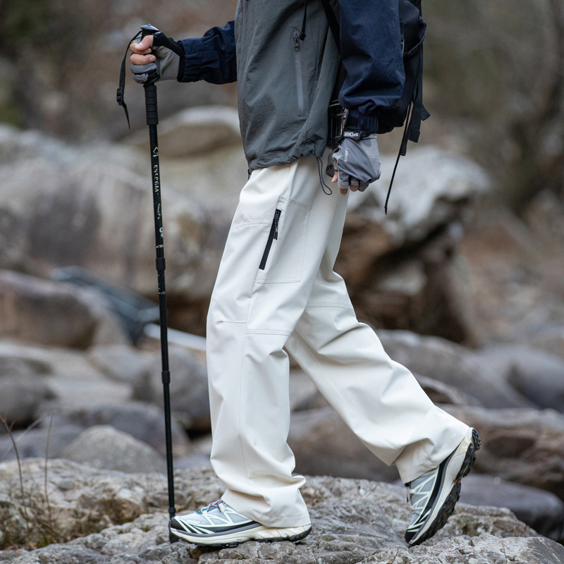 【250319001】Spring and Autumn Mountain Series Couple Style Softshell Hiking Pants Fashionable Versatile Straight-Leg Pants Wholesale