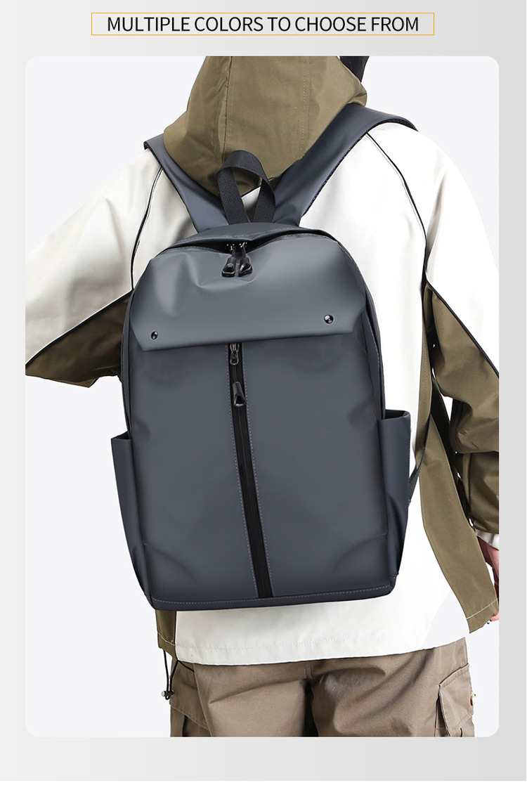 Men's outdoor large-capacity business travel bag, computer backpack, fashionable and casual student schoolbag backpack undefined
