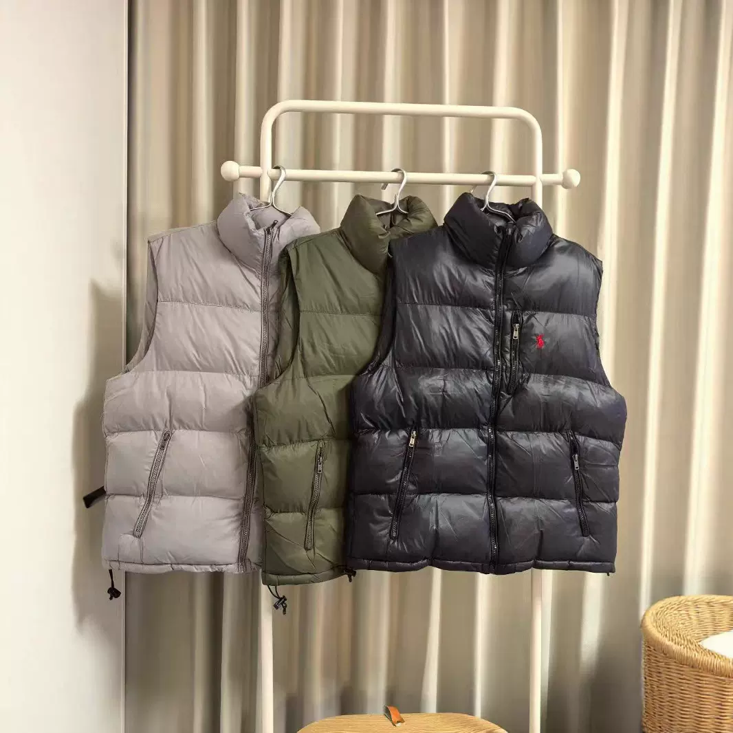 跨境马甲Ralph Lauren/拉夫劳伦男装经典款防沾水羽绒马甲男女款