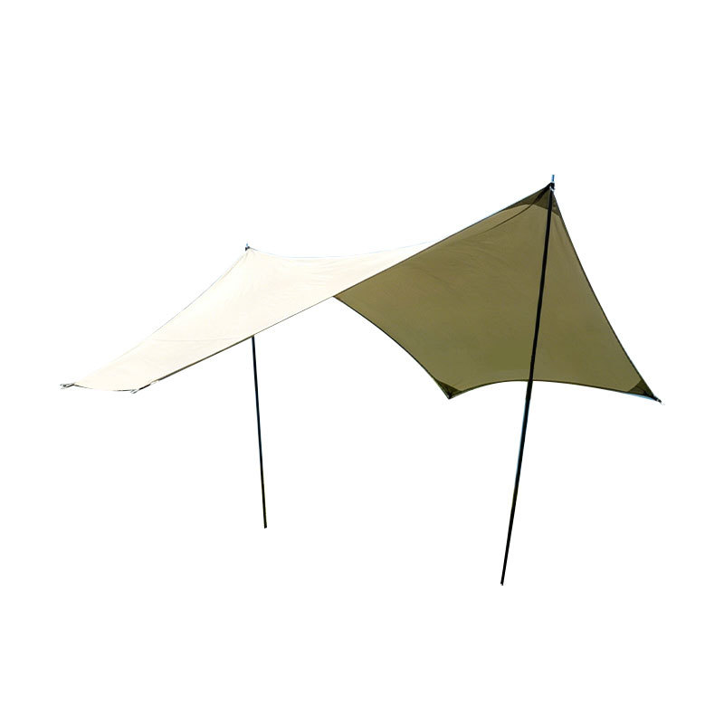 Butterfly-shaped black vinyl canopy for outdoor camping, sun protection, waterproof Oxford fabric, portable picnic UV protection canopy