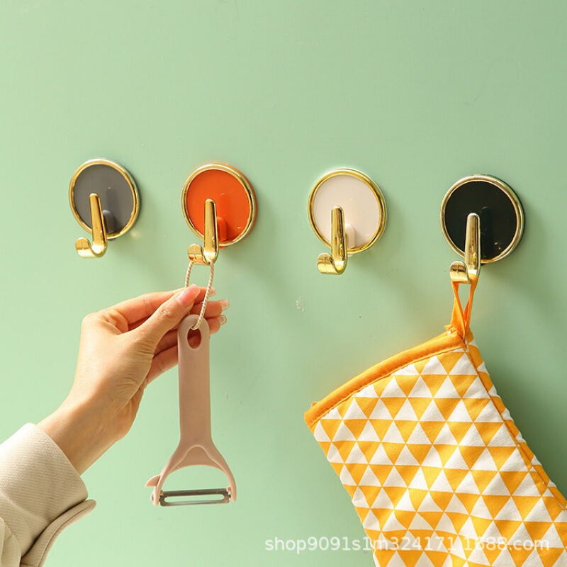 Light Luxury Door Rear Hook Punch-free Door Strong Adhesive Entry Door Entrance Door Entrance Hanger Hook Coat Hood Storage