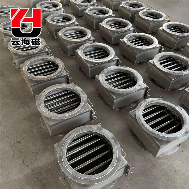 粉料除铁机管道式永磁除铁器厂家直CBX管道式除铁器粉料除铁机