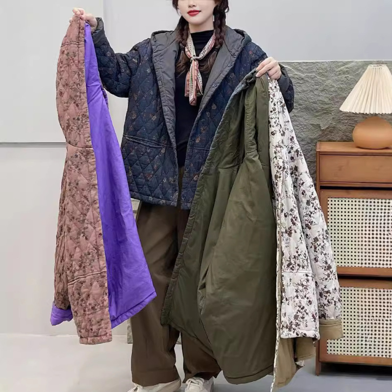 日本系の小清新な花の綿服の綿服の女性はゆったりしています。|undefined