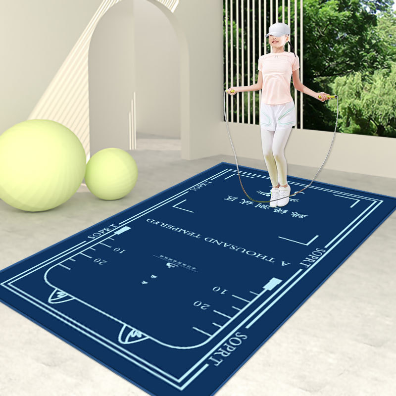 고양이 귀 줄넘기 신체 테스트 패드 블루