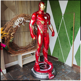 No routine 2.1 meters iron man only needs more than 1,000 MK50 model home decorations large base can shine
