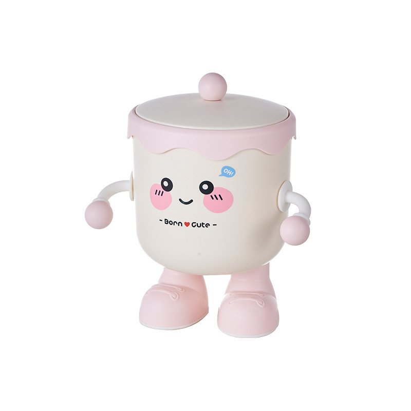 かわいいデスクトップゴミ箱ミニ高価値デスクダイニングテーブル寝室ベッドホーム小型ゴミ収納ボックス|undefined