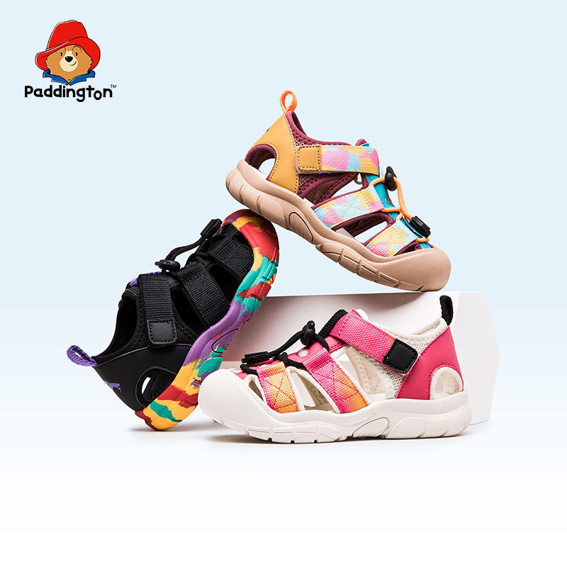 Paddington Bear Summer Sandals Boys Tracing Shoes Non-slip Light Shoes Girls Outdoor Water Beach Shoes