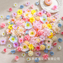 小花朵仿真花头混搭diy手工材料手作簪花头饰花环发簪裙撑装饰品