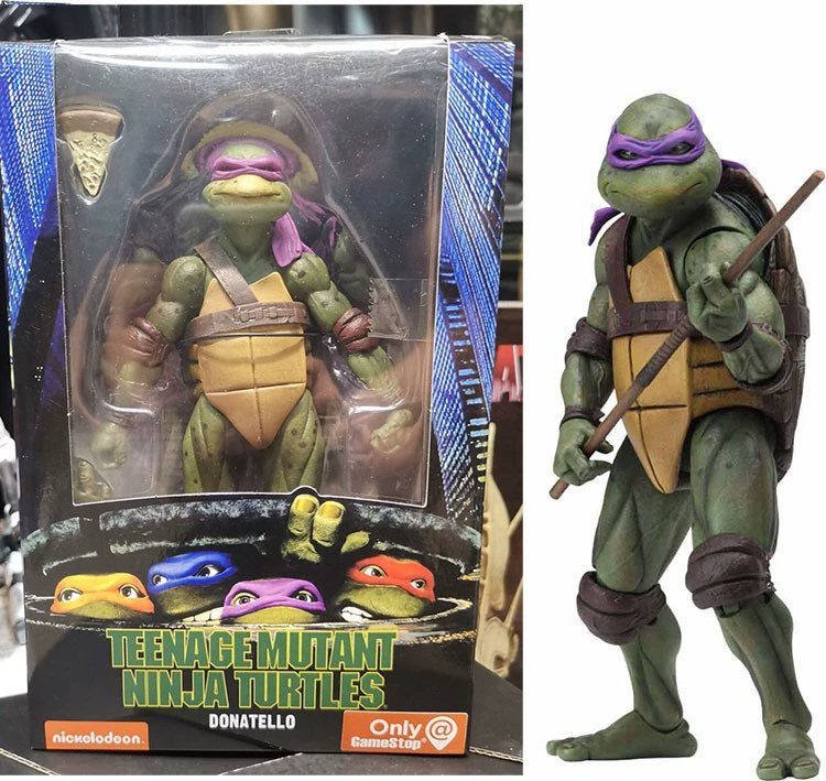 NECA Ниндзя-Черепашки Мультфильм 1990 года Edition TMNT Limited Edition 7-дюймовая подвижная кукла