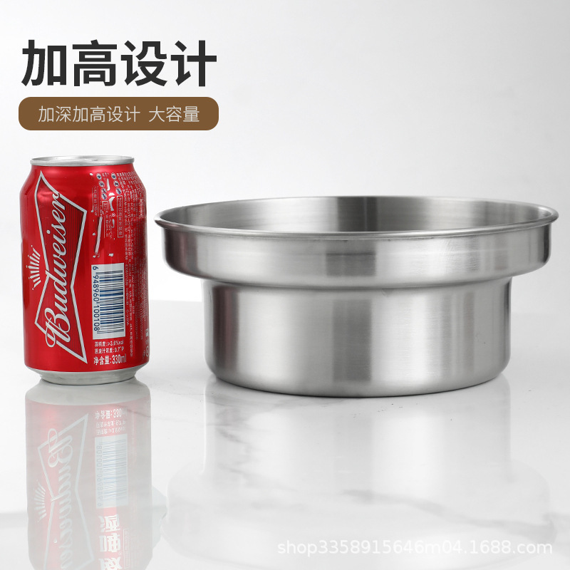 厚みのあるステンレス製の小型ホットドッグマシンポット、麺スープパウダーストーブ、麺ポット、ステンレス製の水受けポット|undefined