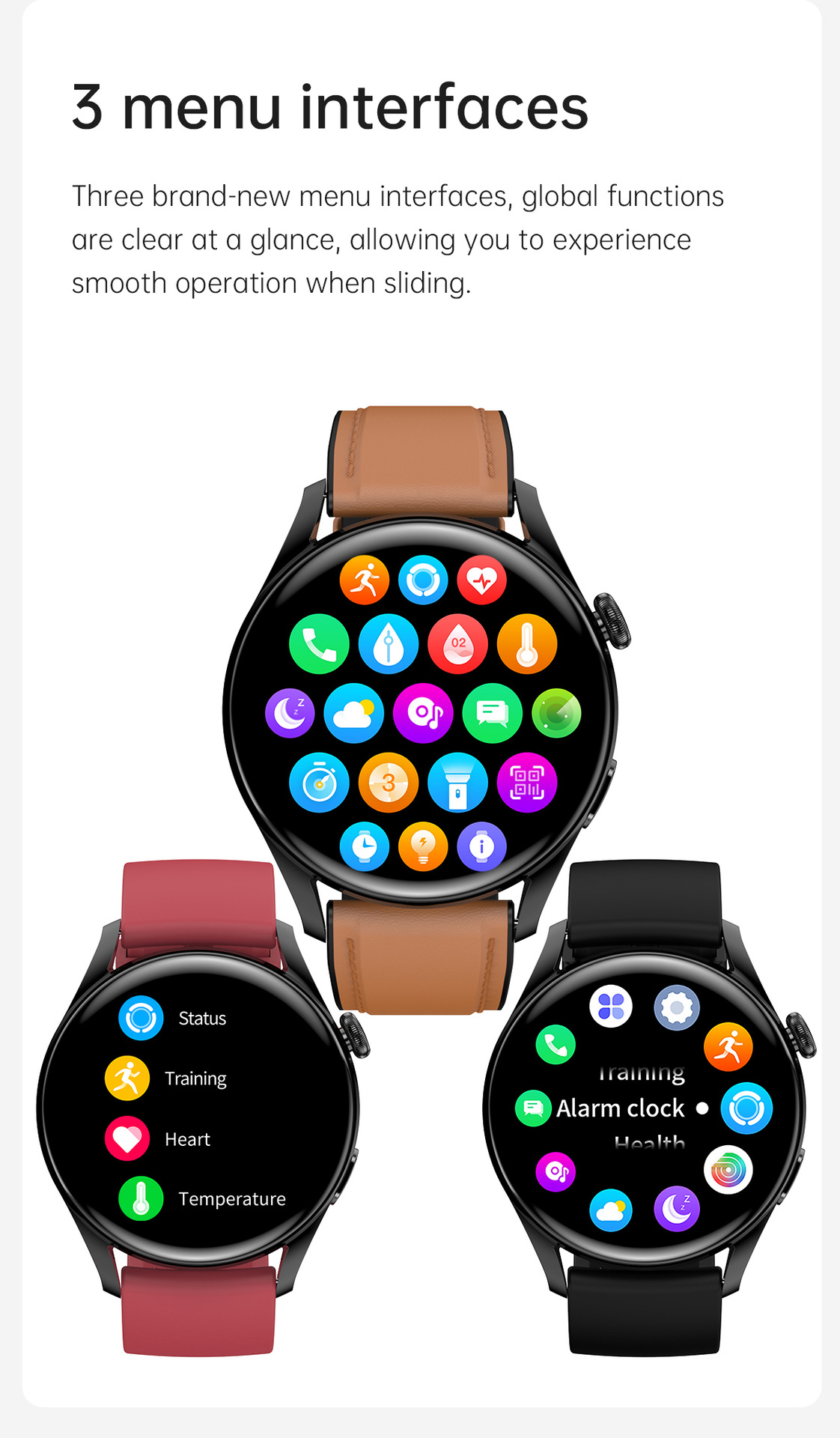 Orologio intelligente T33S Chiamata Bluetooth Temperatura corporea Sonno_voghion.com