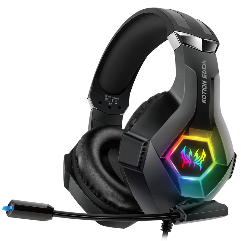 Kotion Each Gs450 Head-Mounted Wired Gaming Headset Rgb Computer Ps4/Ps5 Handle Headset