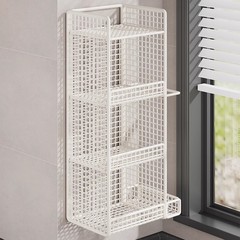 ネギ収納アーティファクトキッチンネギ、生姜、ニンニク収納ラック壁掛け野菜収納バスケット多機能果物と野菜の棚