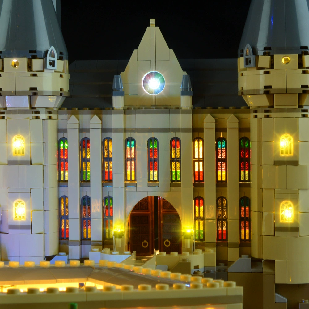 Совместимый с Yeabricks набор Lego 71043 Гарри Поттер LED Блок, освещение замка Хогвартс