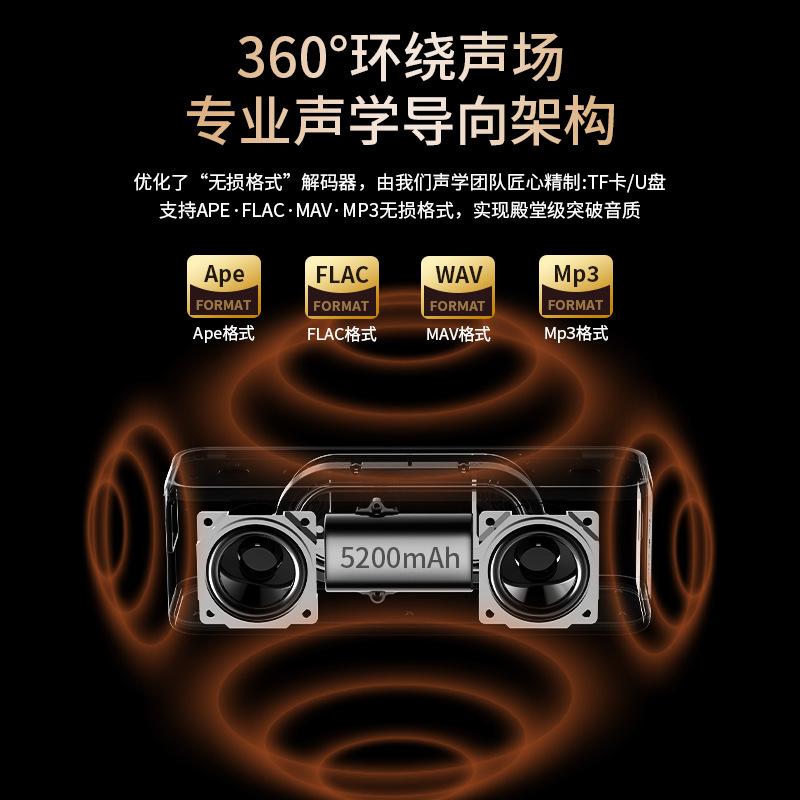 ベルリンの音bluetooth音響高音質屋外家庭用デスクトップ大音量広場舞カードbluetoothスピーカー|undefined