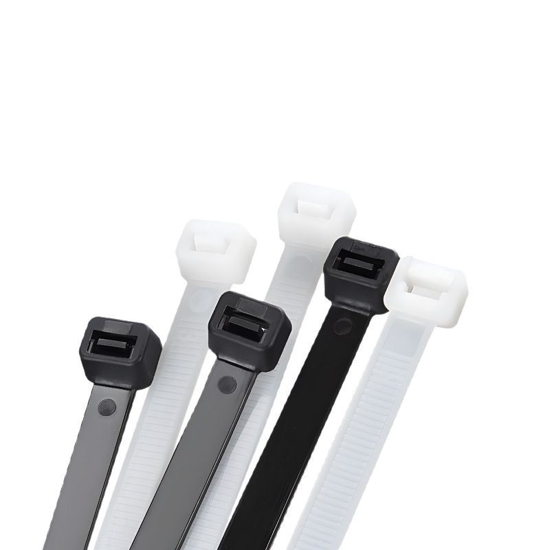 En stock auto-bloqueo de nylon de la atadura de cables de nylon fuerte blanco transparente atadura de cables 3*100 Correa al por mayor