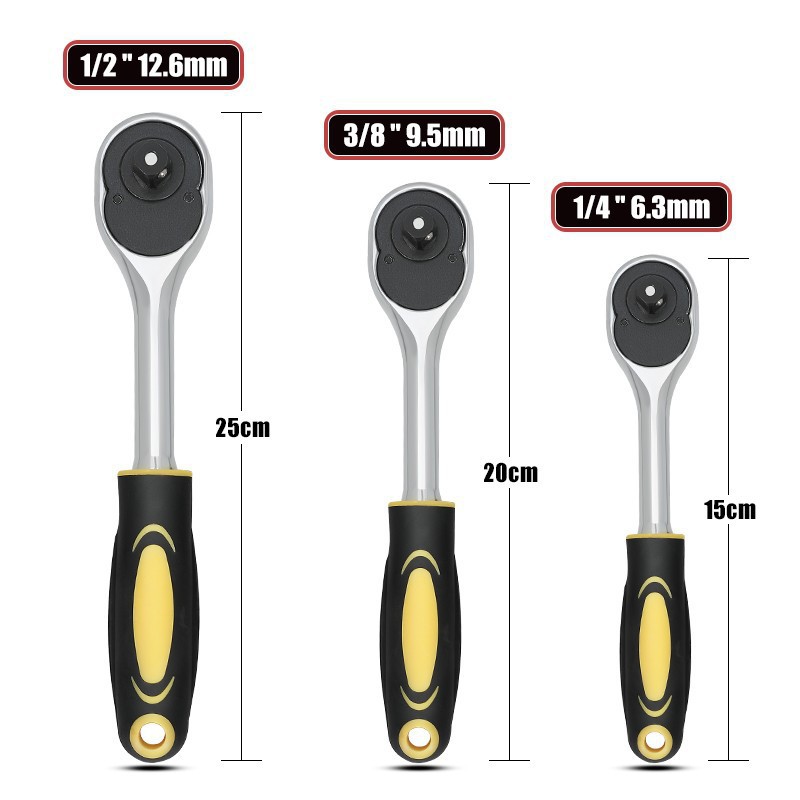 批发手动24齿棘轮扳手大飞中飞小飞双向多功能快速棘轮套筒扳手