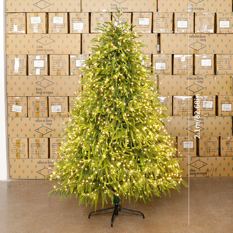 Amazon puro pe suelo árbol de Navidad decoración de Navidad para el hogar nueva simulación árbol de Navidad grande árbol automático