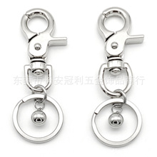 跨境新品钥匙扣箱包玩具公仔挂环 锌合金板扣钳扣锁匙diy小众配件