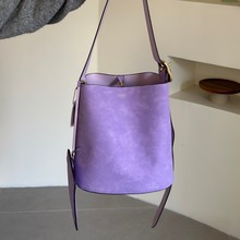 寇家高级感bleecher水桶包女包25新款秋冬流行单肩斜挎包复古时尚