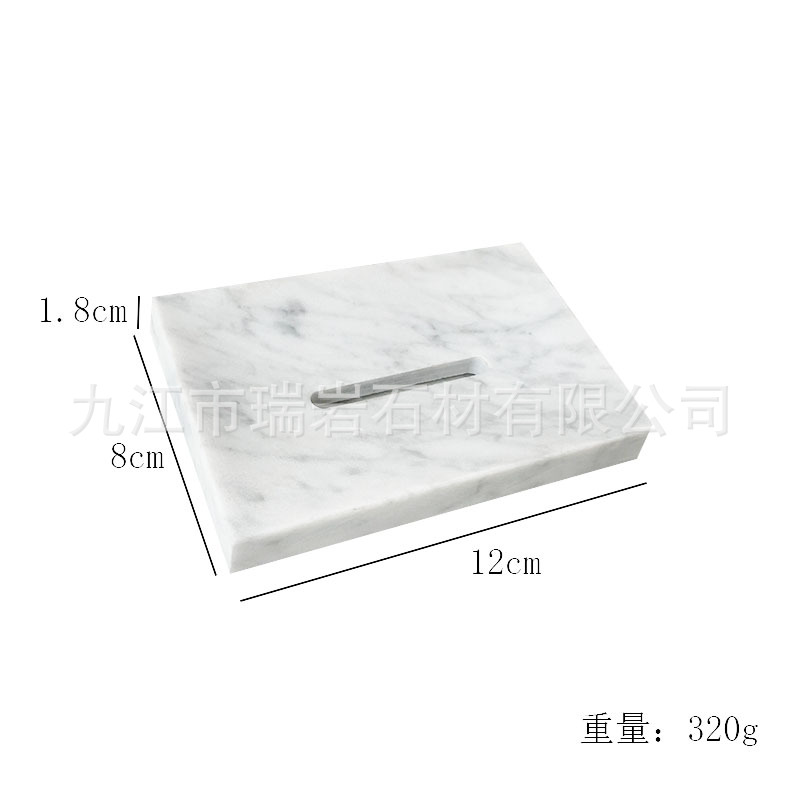 Caja de jabón de mármol natural decoración jabon base de baño de baño de alta calidad base de jabón