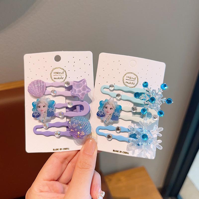 Horquilla de hielo y nieve para niños de verano Clip de flequillo princesa Aisha Clip de pico de pato para niña Sanrio Accesorios para el cabello para estudiantes