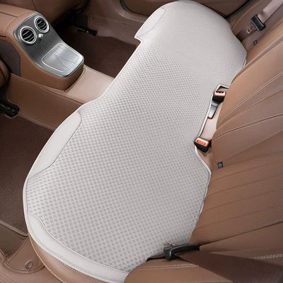 Four Seasons Pad High-End Ice Silk Single-Piece Comfortable Non-Slip - off-white-rear-seat-cushion-breathable-ice-silk-clean-labelno-logo