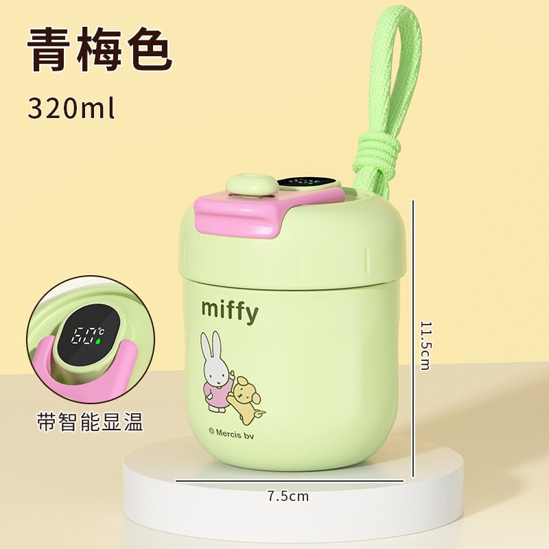 ミッフィーステンレス保温カップ高颜値コーヒーカップ陶磁器ダブル飲料カップ携帯アニメストローカップ卸売り|undefined
