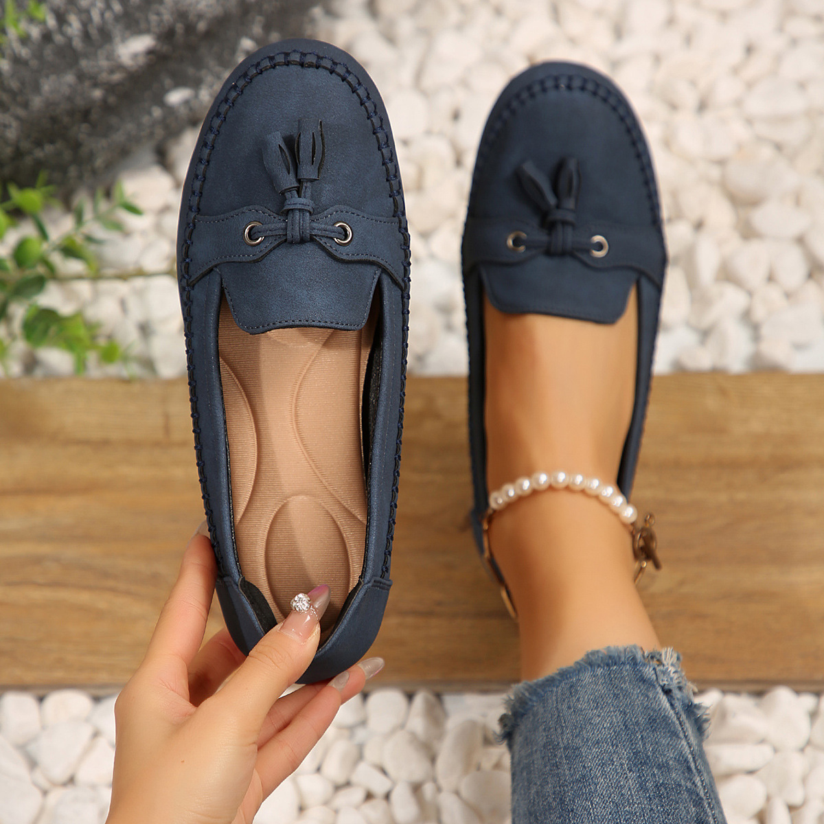 2025 Autumn New European And American Style Single Loafers Large Size Women's Shoes Cross-Border E-commerce Manufacturer_vogvips.com
