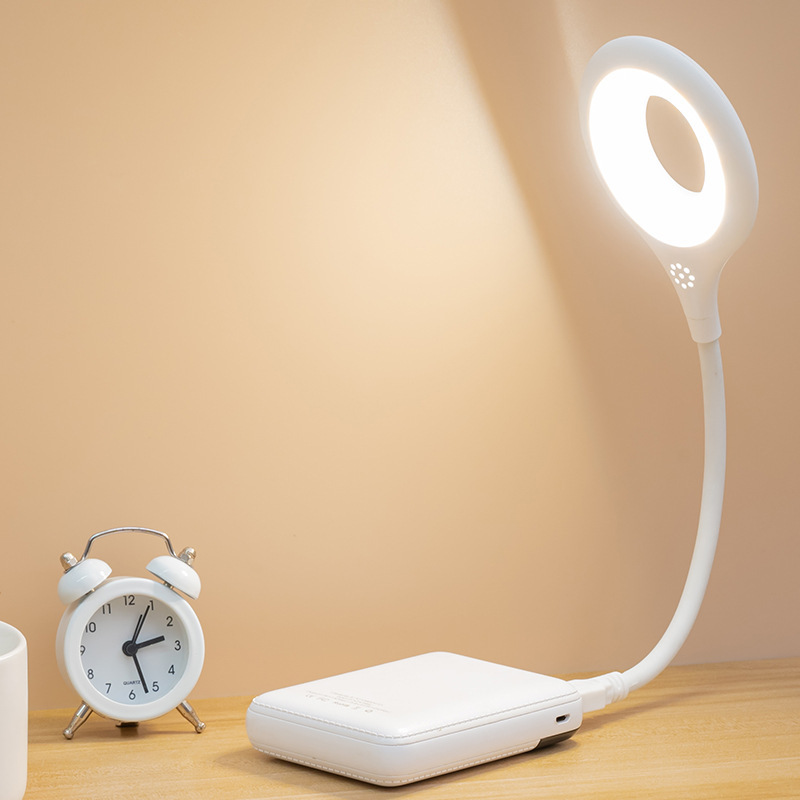 Regalo sin lámpara de escritorio de ojos LED parpadeante transfronteriza atenuación USB curva lámpara de escritorio lámpara de dormitorio
