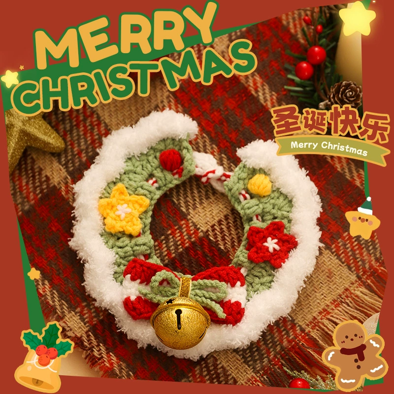 Кошачий Одежда Домашние животные Шея Ошейник Кошка Кошка Шляпа Котята Осень Зима Декор Зимний Собака Шарф Рождество