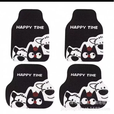 Cartoon Design, Anti-Dirt, Non-Slip, Special-Shaped, Avtomobil döşəmə paspasları - style-3-5046cm-full-back-row