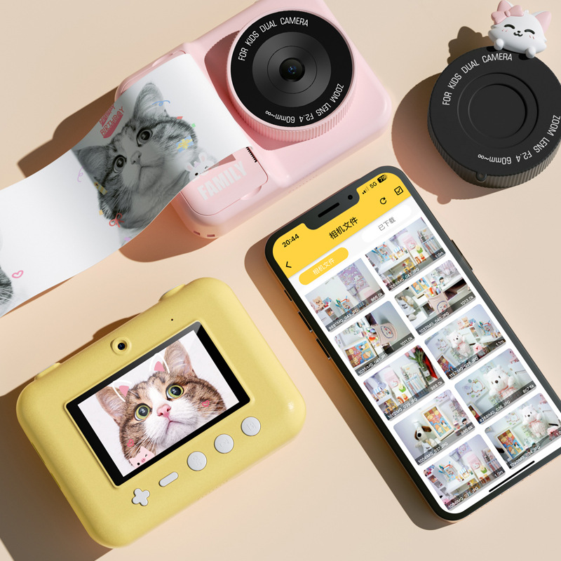 Fotocamera fotográfica WIFI Impresión en color Impresión térmica instantánea Regalo de cumpleaños