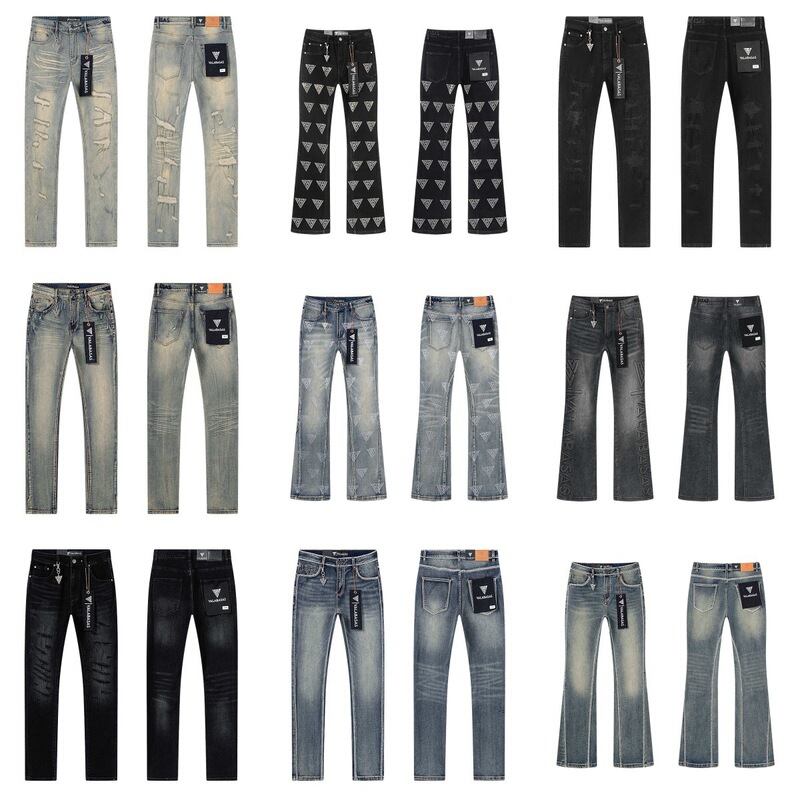 Valabasas 26ss retro high street ripped washed unisex trendy casual stretchy flared jeans Valabasas 26ss retro high street ripped washed unisex trendy casual stretchy flared jeans