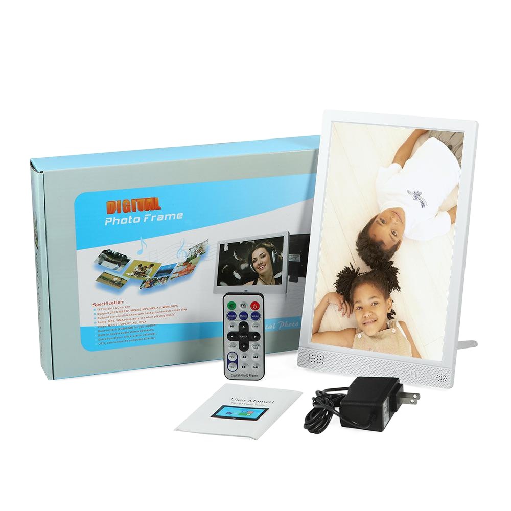 10,1 pulgadas IPS HD álbum de fotos electrónico vertical juego calendario reloj máquina digital marco de fotos reproductor de publicidad