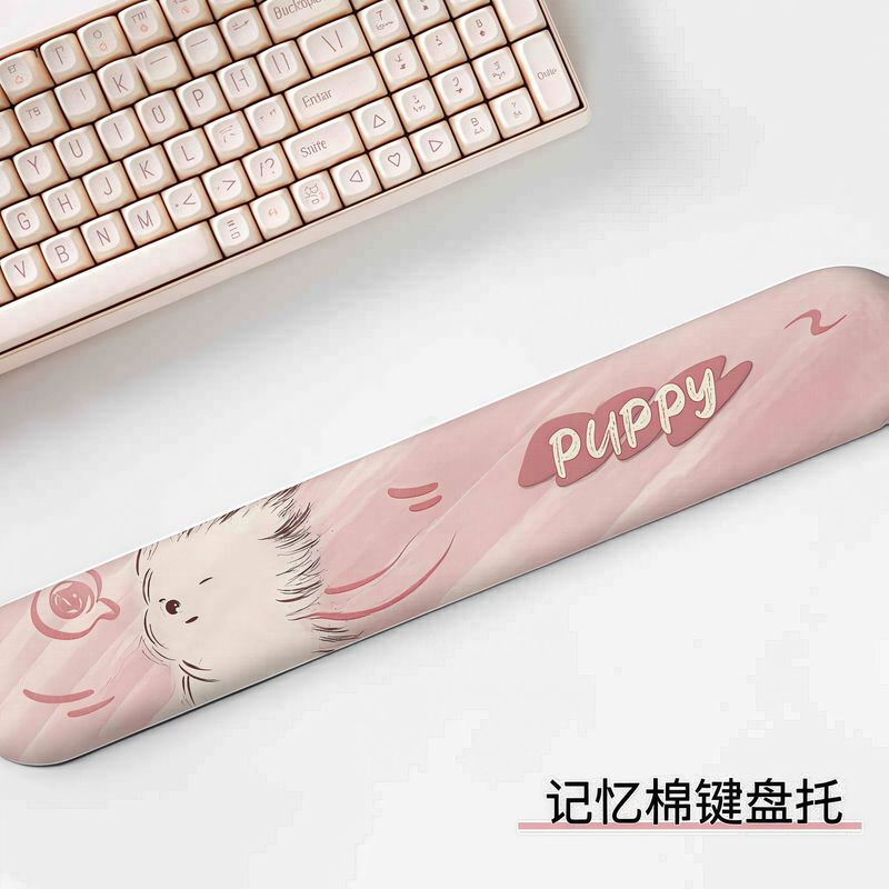 2025 かわいい茶色の子犬マウスパッドキーボードハンドレスト大学生男の子と女の子寮ホームオフィス|undefined