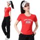 2025 Spring and Summer Square Dance Clothes Sports Leisure Fitness Jumping Running Clothes Slim Long Sleeve Crane Pants suit