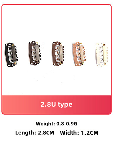 3.2cm six-tooth wig hair extension BB clip metal paint DIY head accessories hair clip beret clip_voghion.com