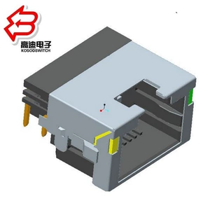 电视机带灯RJ45插孔  带灯RJ45母座插口    RJ45接口路由器