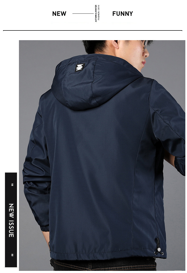 490g Weight Jacket Outerwear Type Long Sleeve Sleeve Length Zipper Placket Type Polyester Fabric Type Regular Top Length Casual Occasion Collarless Neckline Regular Fit Fit Type Solid Color Pattern Spring, Autumn Season Men's Gender Casual Style Men's Solid Color Casual Collarless Long Sleeve Regular Fit Men's Outwear 9