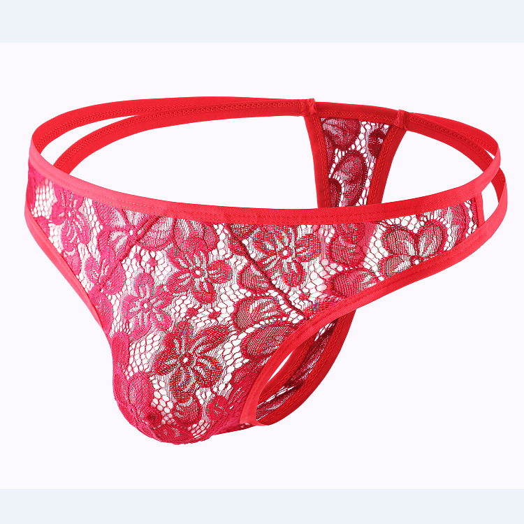 New men's mesh double with thong, comfortable, trend, sexy, novel, personality, explosions.