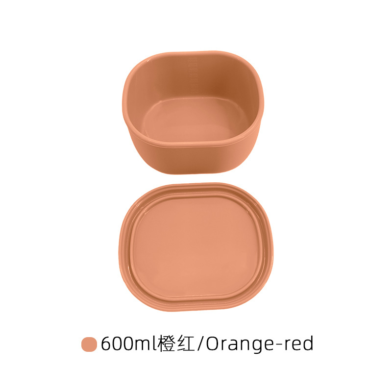 Caja portátil para bebés y niños de silicona, caja de alimentos suplementarios para ensalada, bocadillos sellados con cubierta, caja de preservación de bebés