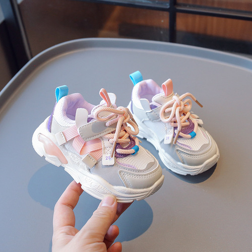 Autumn New Arrival Ultra-Light Children's Sports Shoes for Boys, Breathable Mesh Shoes for Toddlers, Grandpa Shoes for Girls, Baby Learning to Walk Shoes, Single Shoes, Fashion