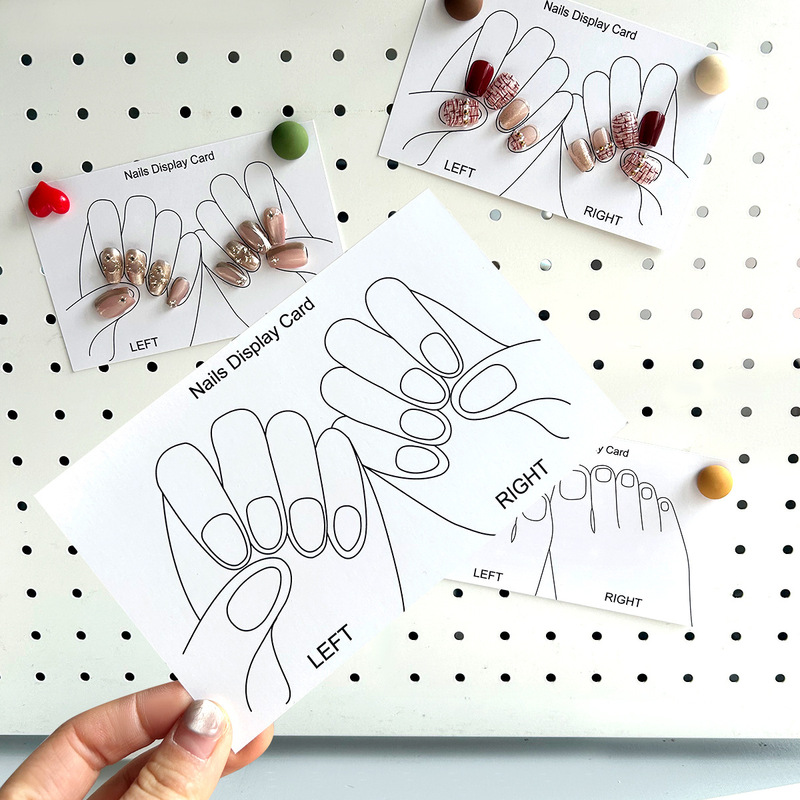 New nail art hand mold foot mold practice card nail art display card nail shop decoration photo props in stock cross